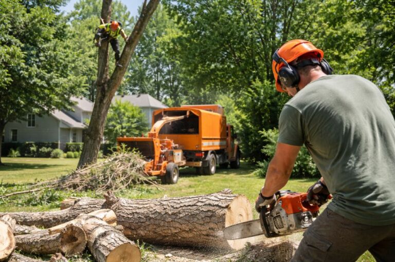 Tree roots damaging a driveway and foundation in Metro Atlanta