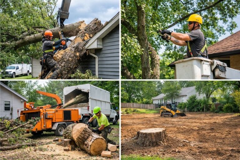 Tree removal to stop root damage to a driveway in Metro Atlanta